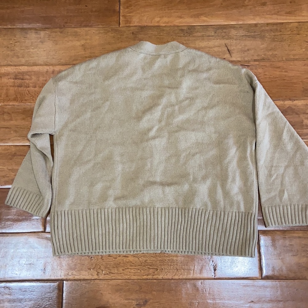 Tan button down sweater - Picture 2 of 3